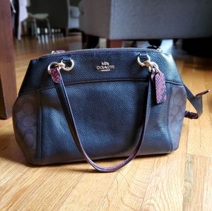 Leather Coach shoulder bag